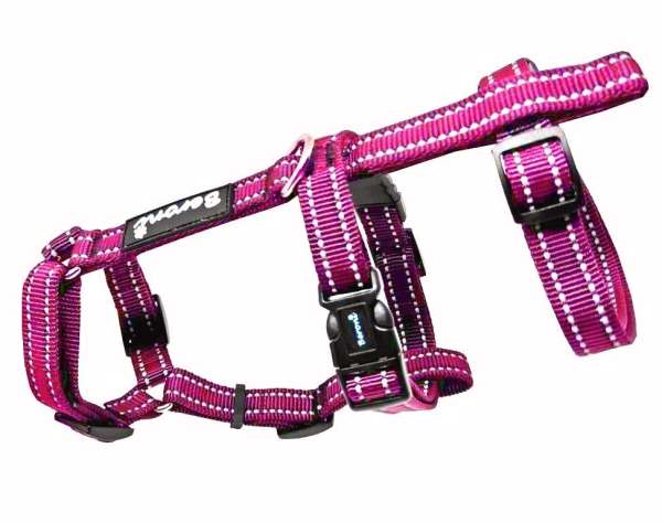 Safety Harness Pro Katzengeschirr ausbruchsicher pink reflektierend